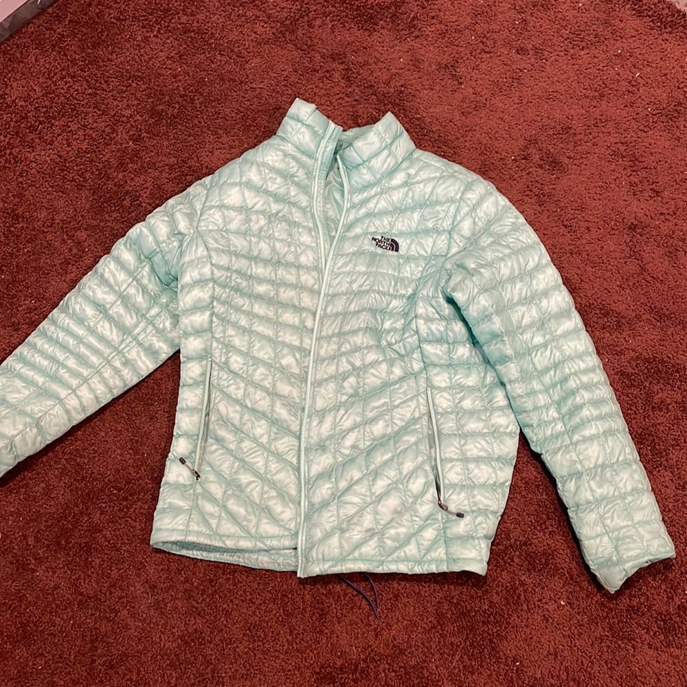 The North Face Light Puffer Jacket Womens XL Mint Green